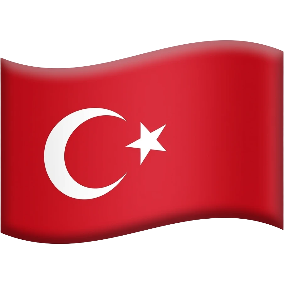 Osmanlı bayrağı  üc hilalli emoji