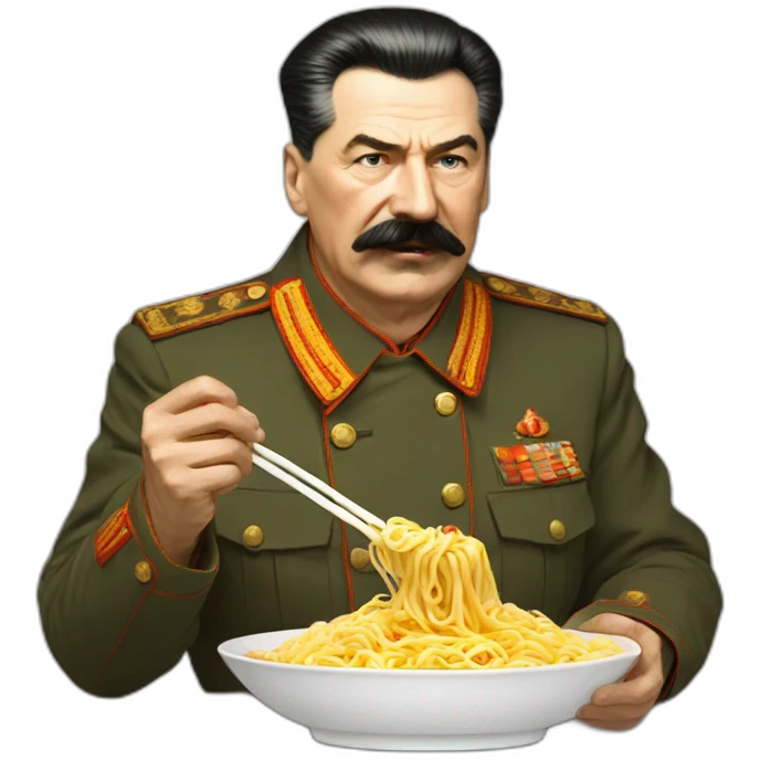 stalin eating noodles emoji