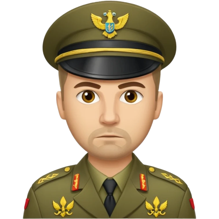 generate realistic military logistics department manager from ukraine emoji