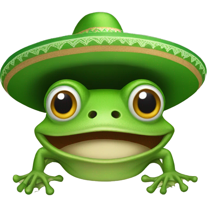 frog with sombrero emoji