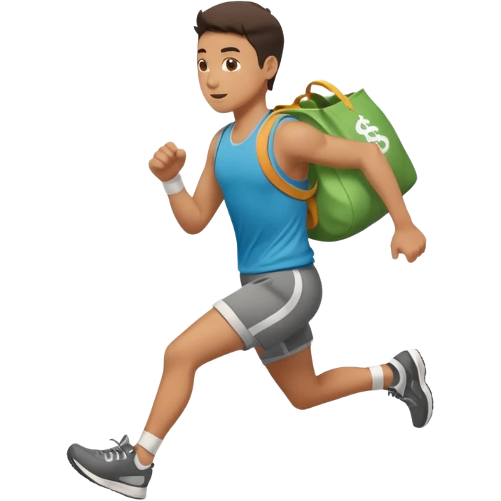 Robber running with Money bag emoji