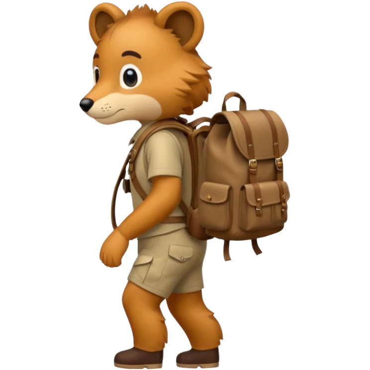  Safari Animal with Backpack  emoji