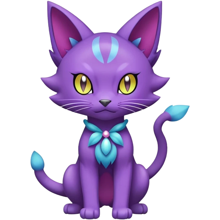 Purrloin-Delcatty-Pokémon-Fakémon-hybrid-creature (full body) emoji