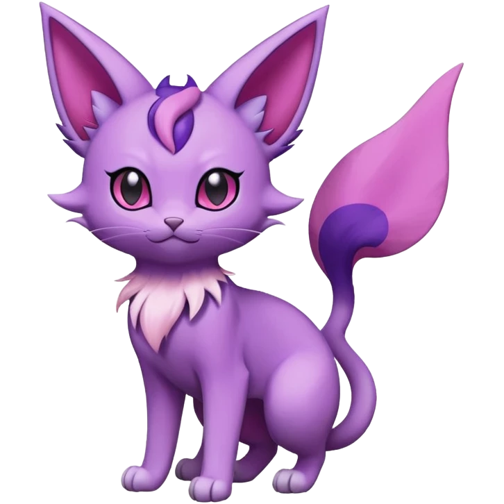 Purrloin-Espeon-Skitty-Pokémon-Fakémon-hybrid-creature (full body) emoji