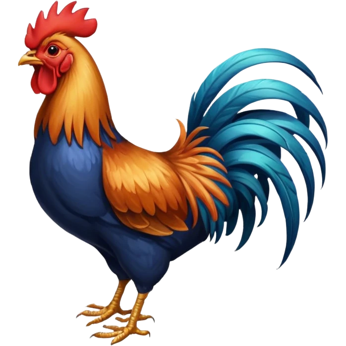 Петух клюющий зёрнышко, icon emoji