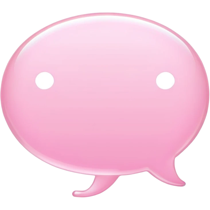 Light pink text messages emoji