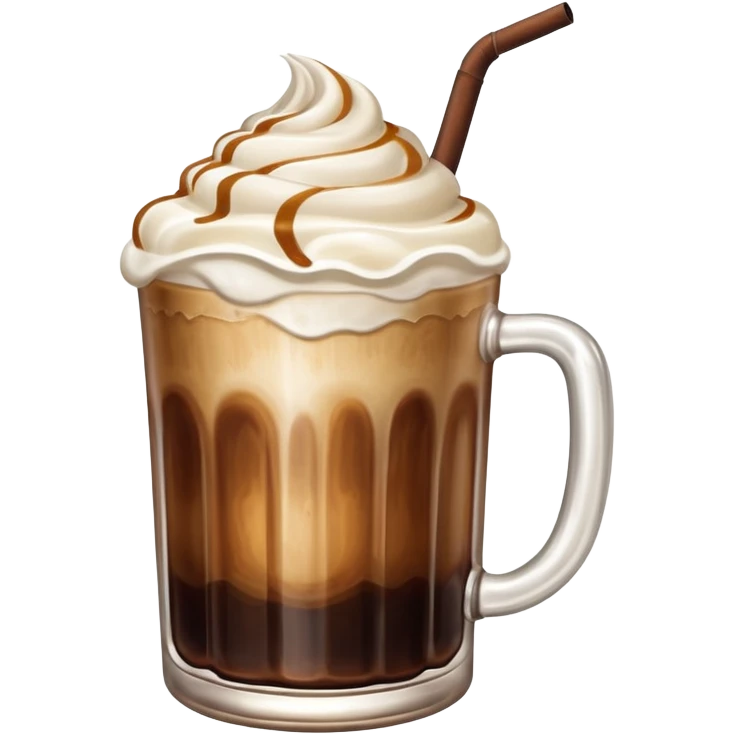 Root beer float with gas fumes emoji