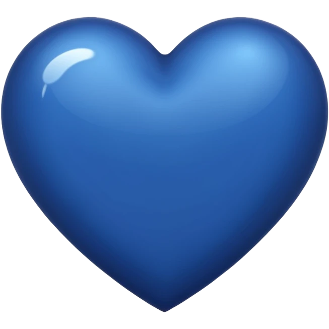 Dark blue heart emoji