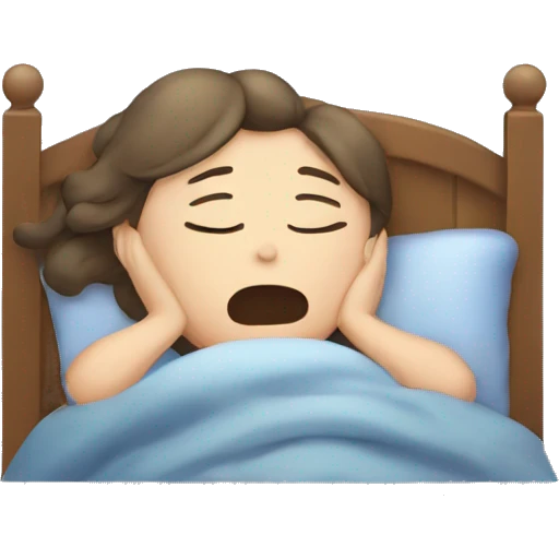 snoring girl emoji
