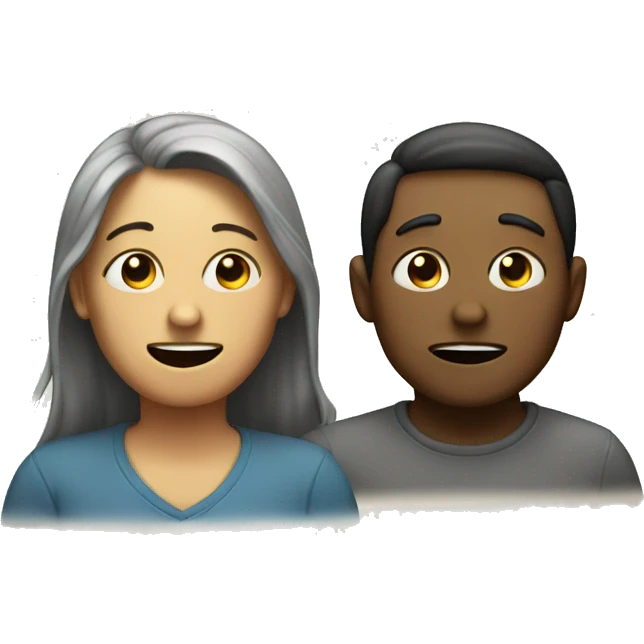 Happy and sad emoji