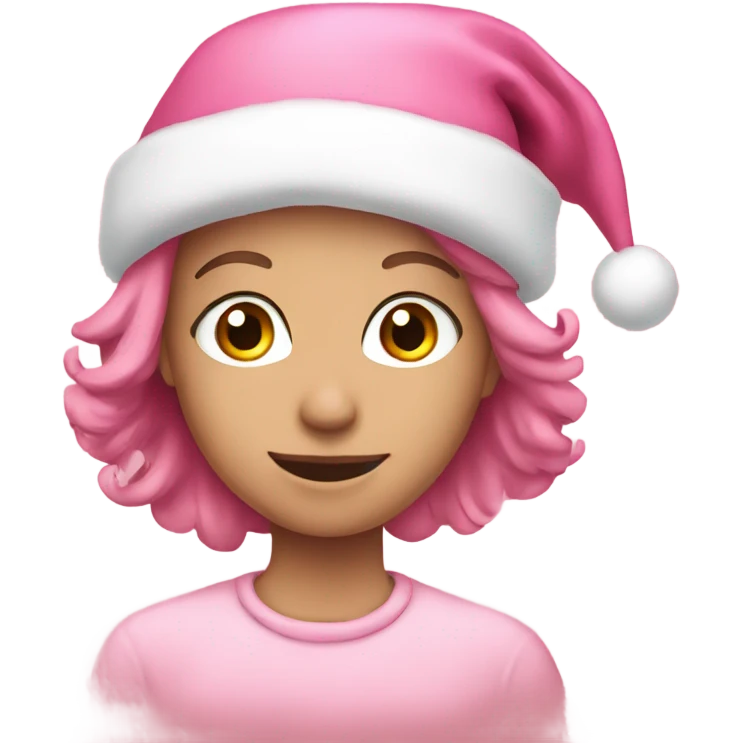 pink christmas emoji