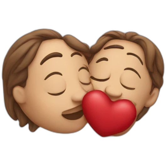 kiss of love emoji