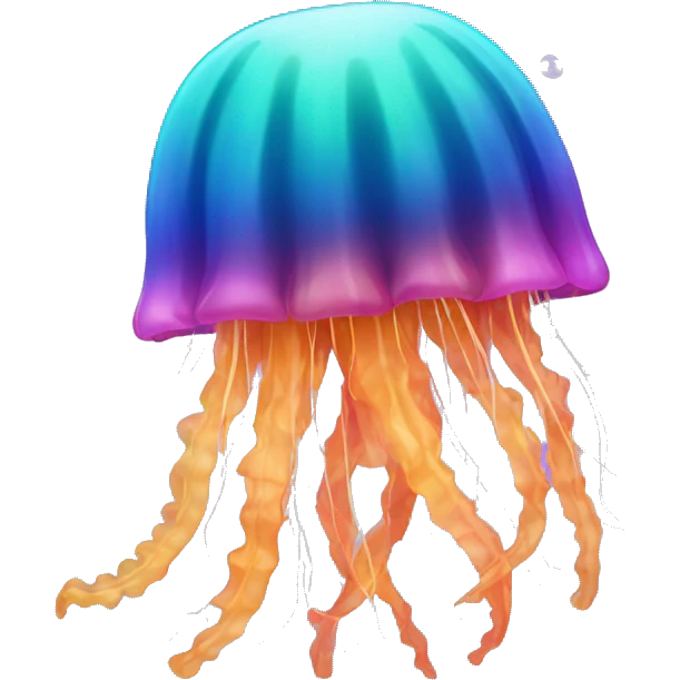 Multiple colors jellyfish  emoji