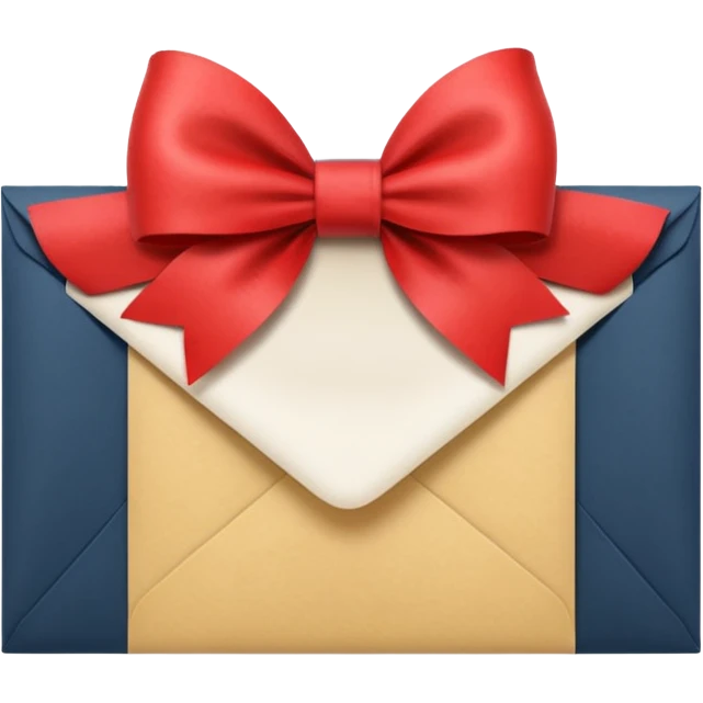 envelope with bow emoji