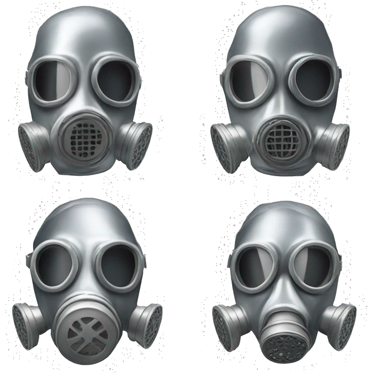 silver gas mask emoji