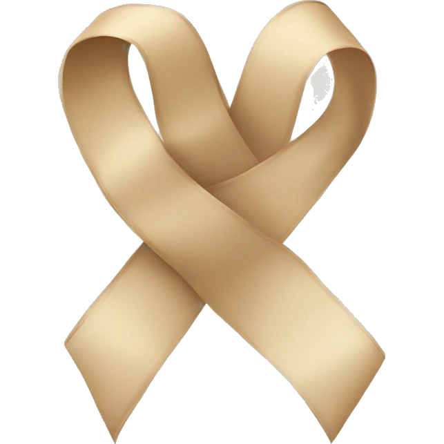 beige ribbon emoji