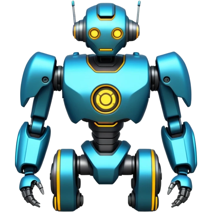 Futuristic Technological modern cyberpunk mecha robot emoji