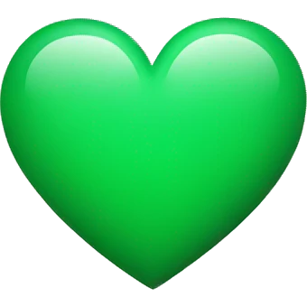 Heart green emoji