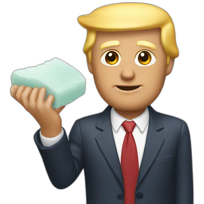 trump-holding-soap emoji