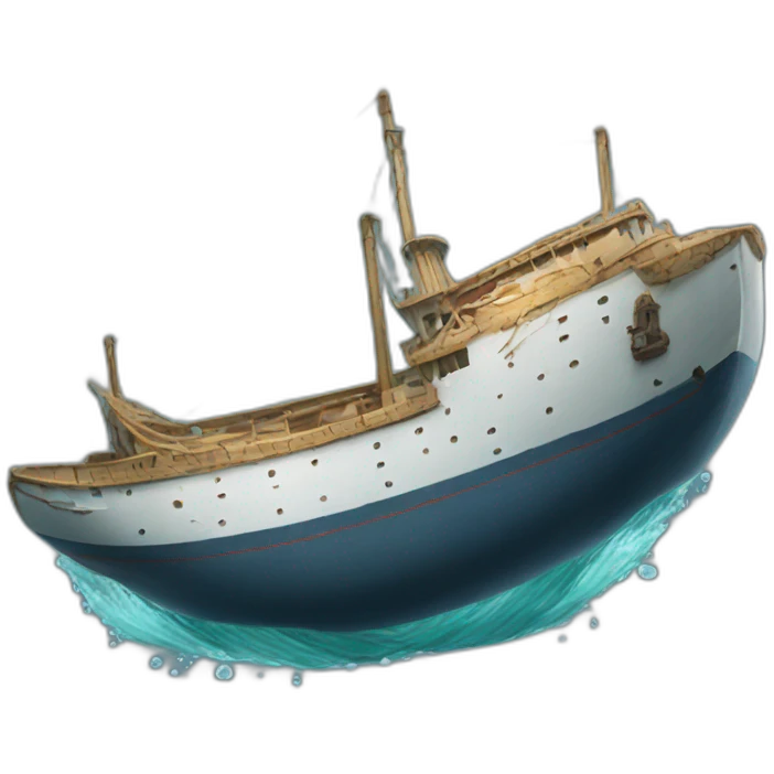 ship drowing  emoji