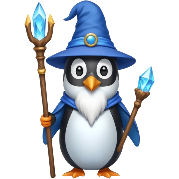 Penguin Wizard emoji