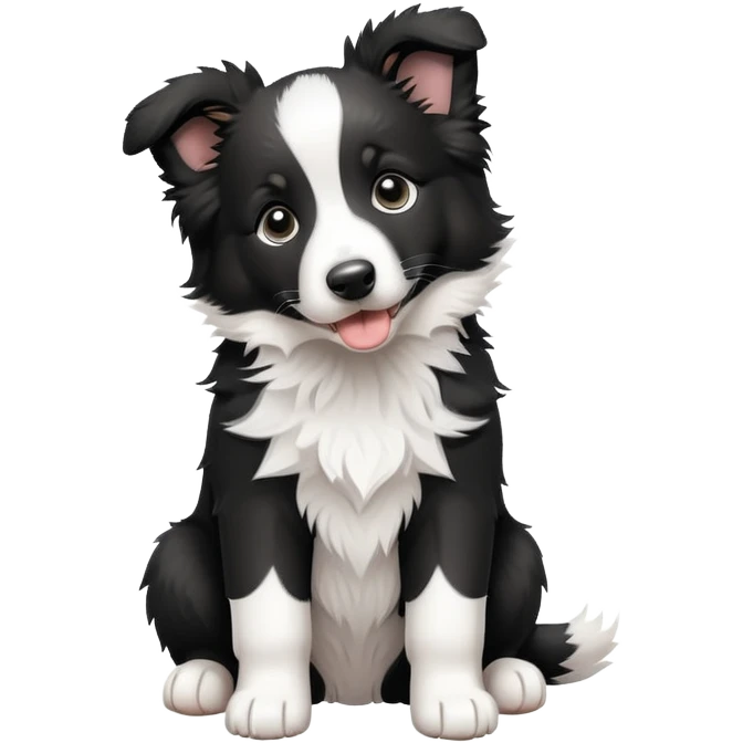 border collie puppy emoji