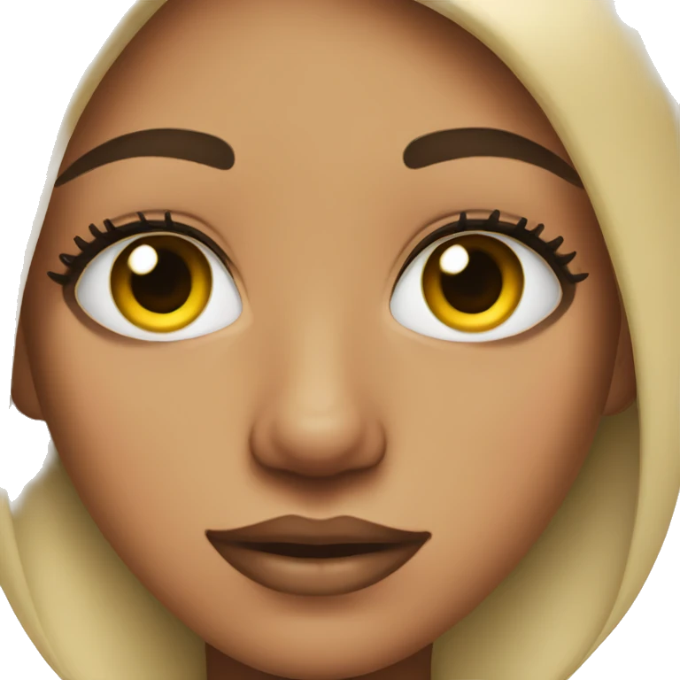 Girl with lashes  emoji