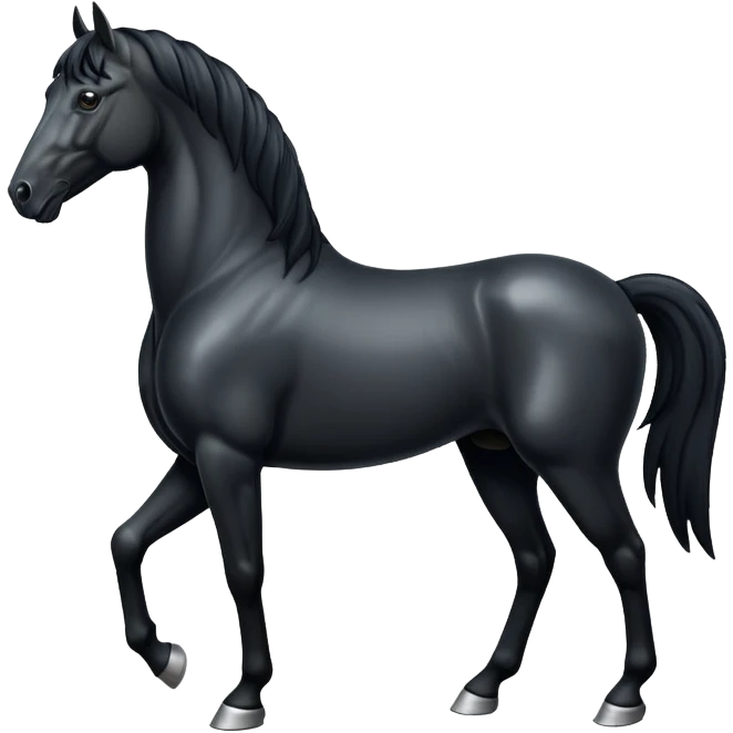 Black Horse  emoji
