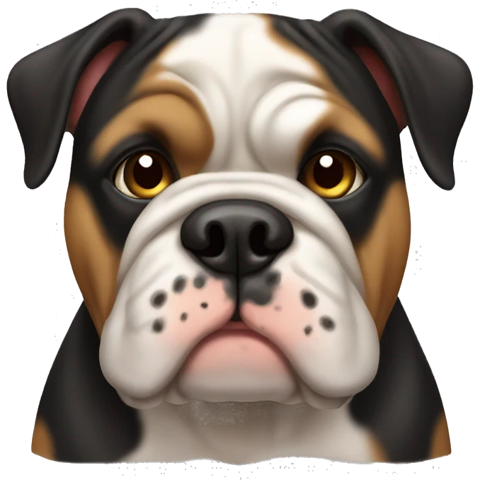black and tan bulldog emoji
