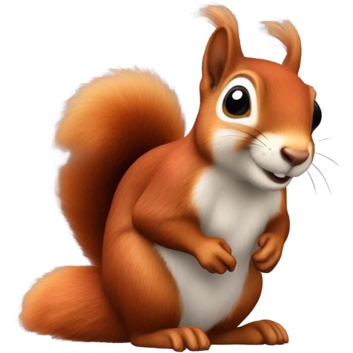 A common red Squirrel  emoji