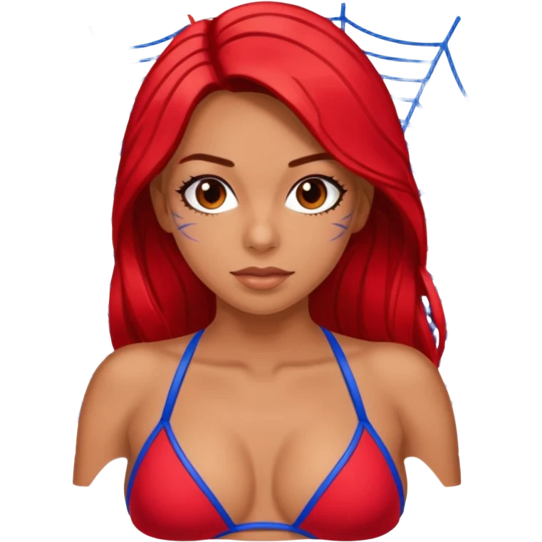  Spider man de bikini feminino  emoji
