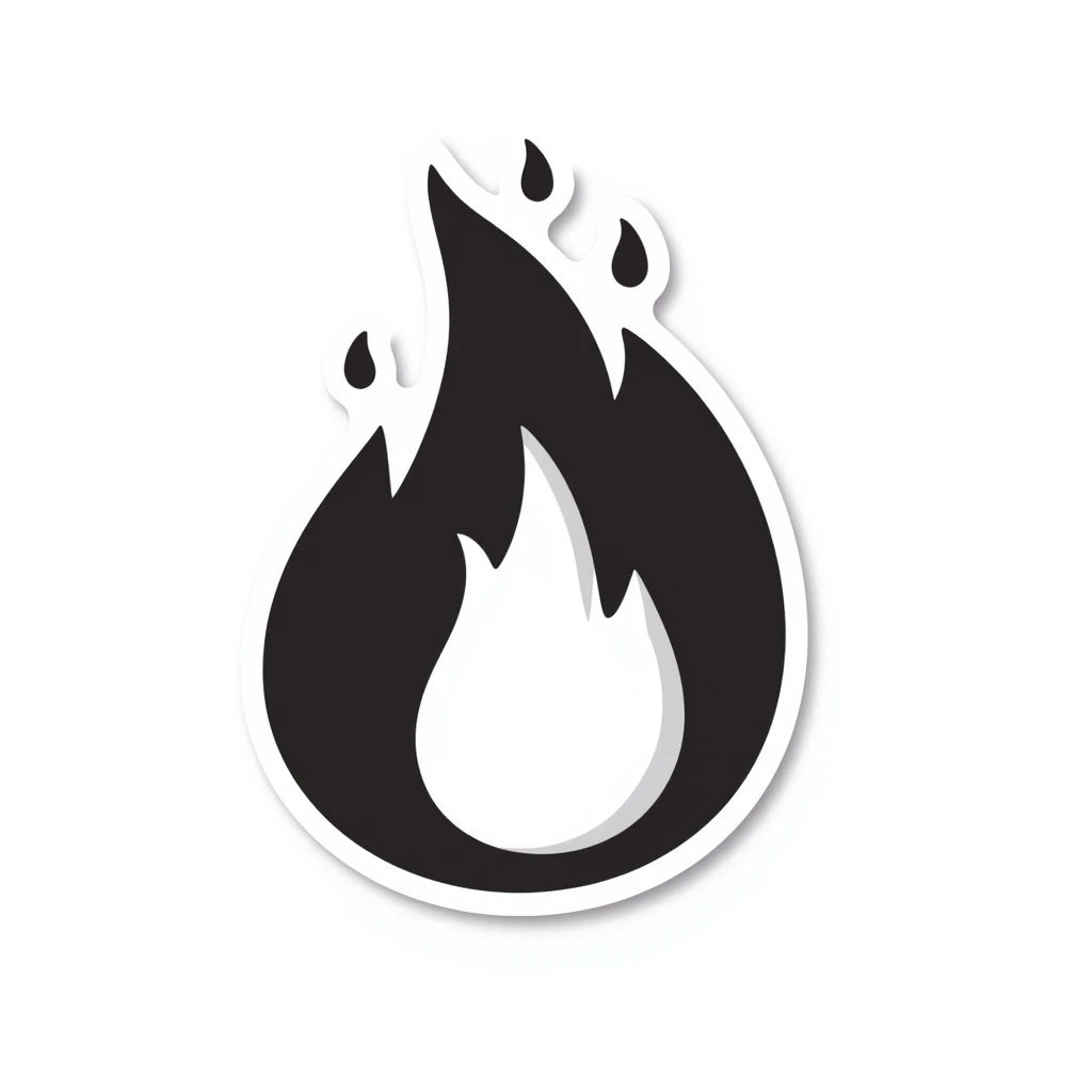 огонь стикер emoji