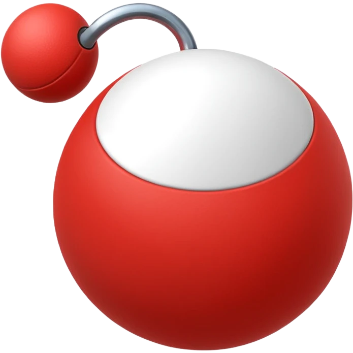 Pull-ball with MB written in the circle in on it emoji