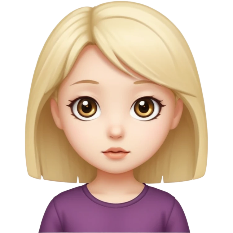 A cute chibi girl emoji