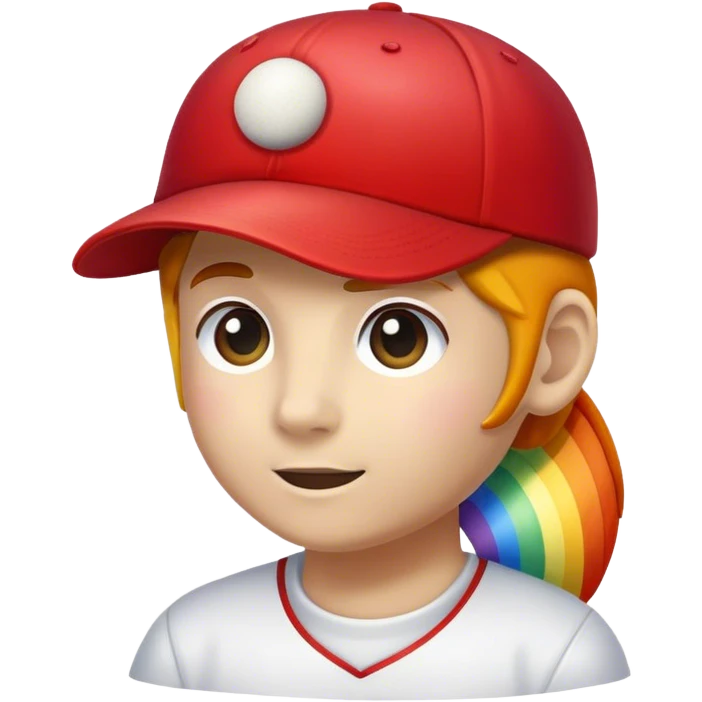 Rainbow Red Sox emoji