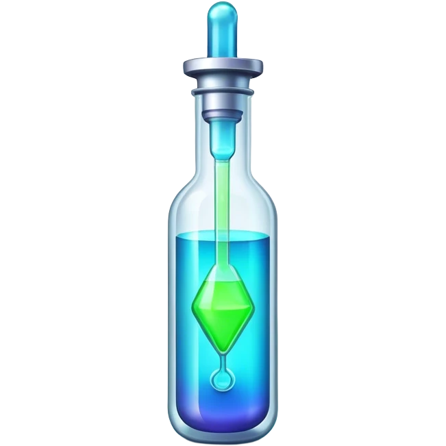 Clash of Clans aesthetic: Cinematic Playful Sci-fi Health injection Emoji, rendered in a 3D vector-style similar to standard emojis with minimal shading and bold, simplified shapes. A compact, futuristic vial with a glowing neon liquid and sleek contours, softly glowing with a healing cosmic charm. Simplified yet unmistakably iconic, highly detailed and consistent, glowing with a soft radiant glow and high shine. Stylized with a touch of futuristic alchemy and a soft glowing outline, capturing the essence of a vital energy elixir with a playful, interstellar spirit! emoji
