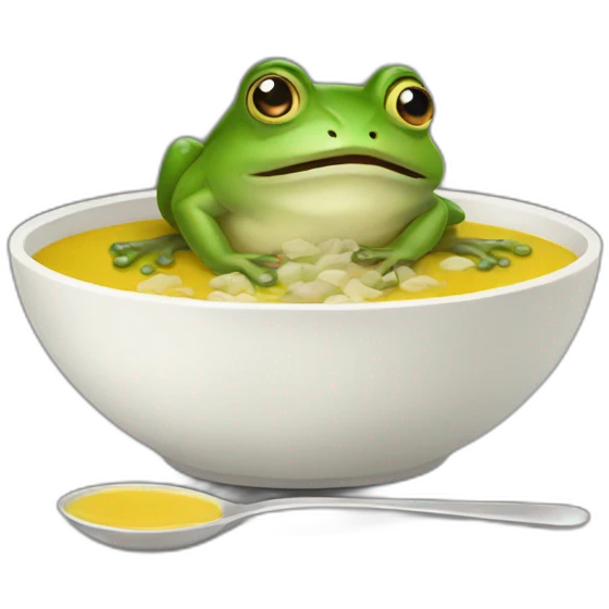 frog eating rat soup emoji