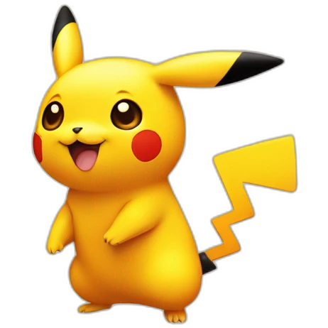 picachu in orange circle emoji