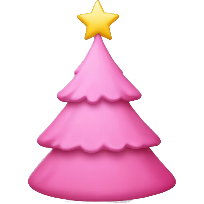 pink christmas tree emoji