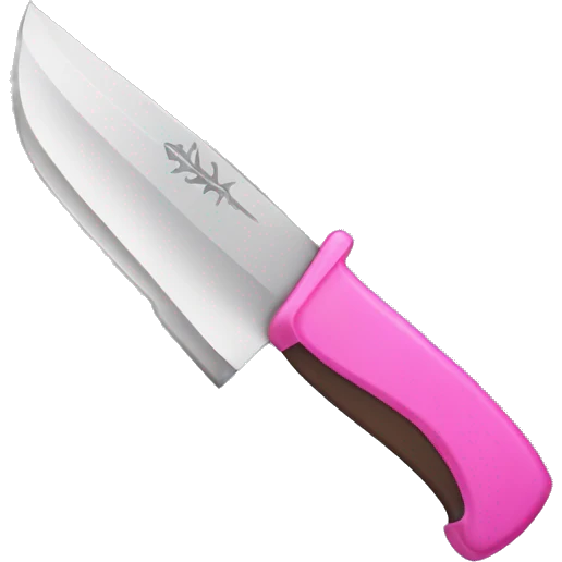 Knife with pink ྀི emoji