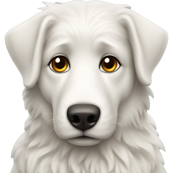 White swiss sheperd emoji