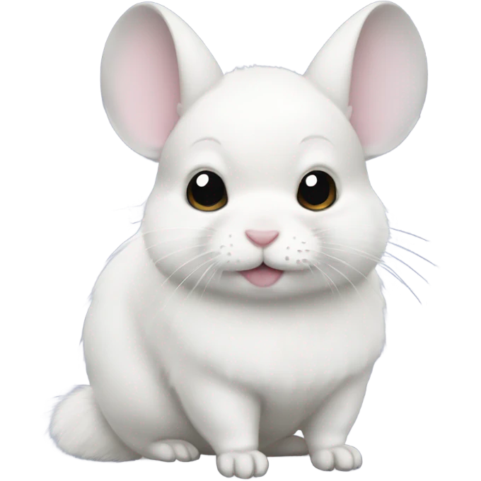 white fluffy chinchilla emoji