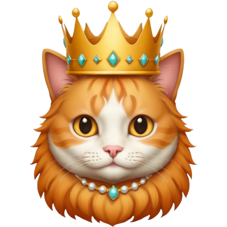 cat with crown  emoji
