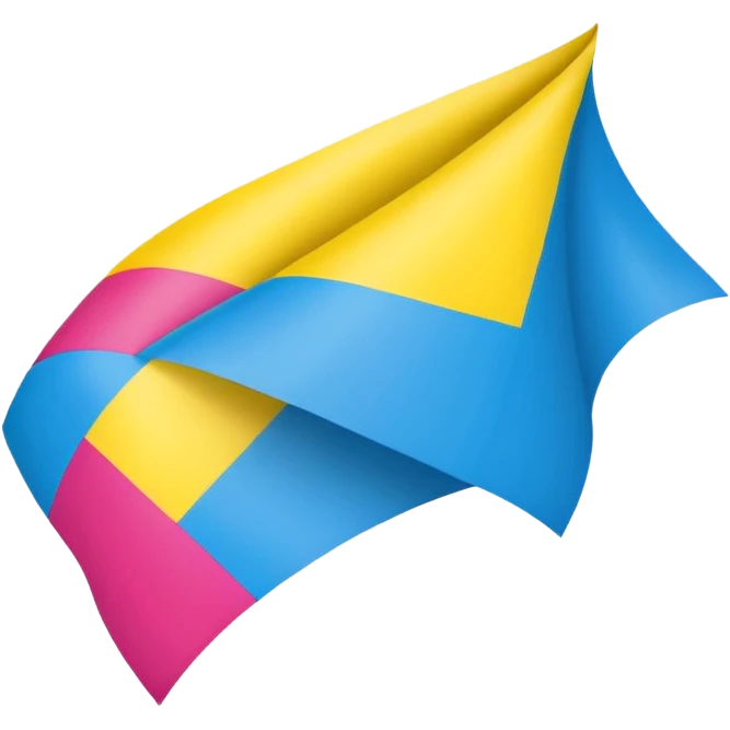 Pansexual small flag emoji