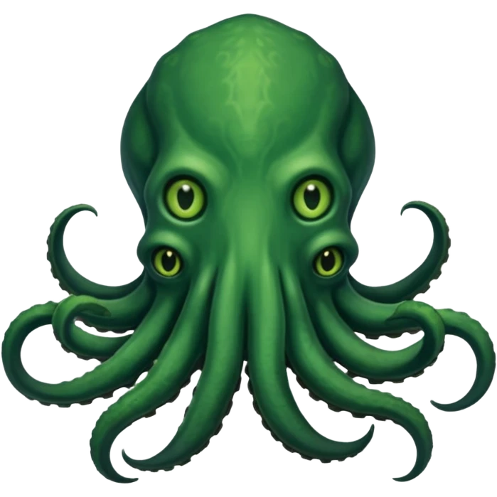 una spaventosa creatura aliena, simile agli orrori di H.P. Lovecraft emoji