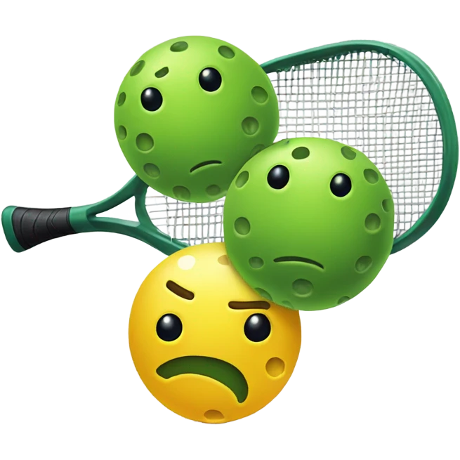 Pickleball emotions emoji