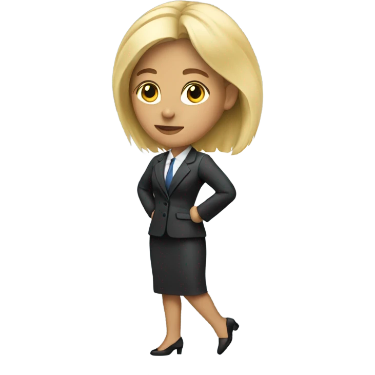 Blonde lawyer moving on  emoji
