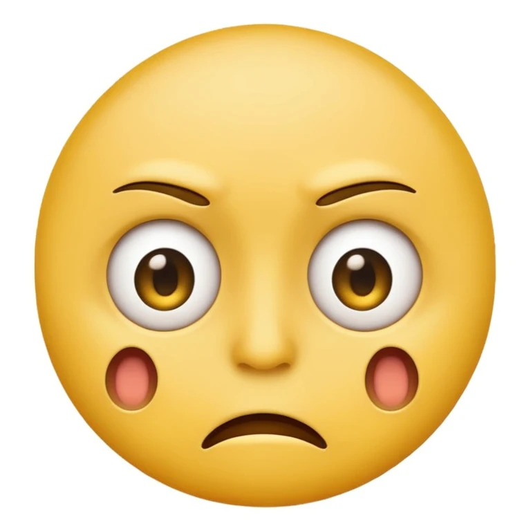 yellow emoji face but disgusted and eyes open emoji