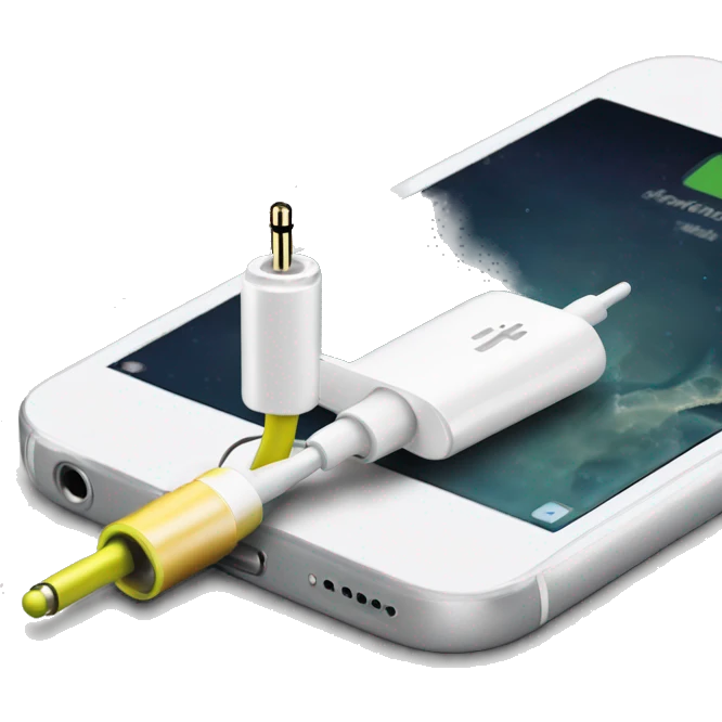 stereo adapter mini jack to big jack for headphones  emoji
