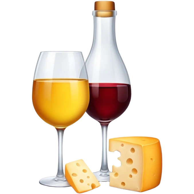 Cheese and wine emoji